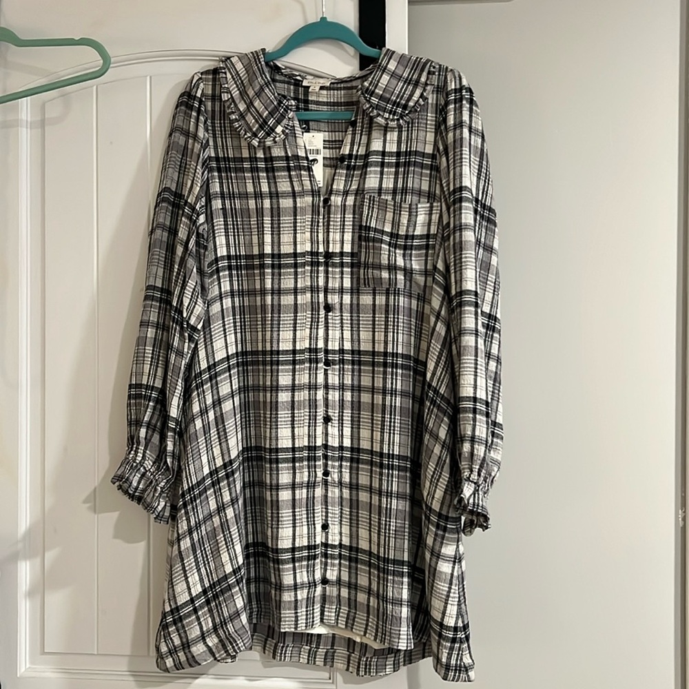 Anthropologie Pilcro plaid dress